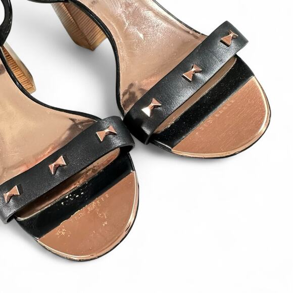 2/$25 Ted Baker Biah Sandals Heels Block Heel Bows Feminine Lovecore Girly 9 - Picture 7 of 13